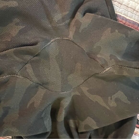 Spanx Look at Me Now Seamless Leggings Green Camo Print High Waisted Size S - Picture 5 of 7